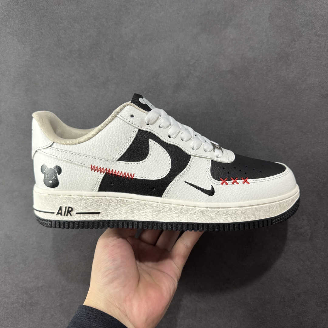  
【定制版】Nike Air Force 1 '07 Low 暴力熊联名--- 米白插线 高端定制 低