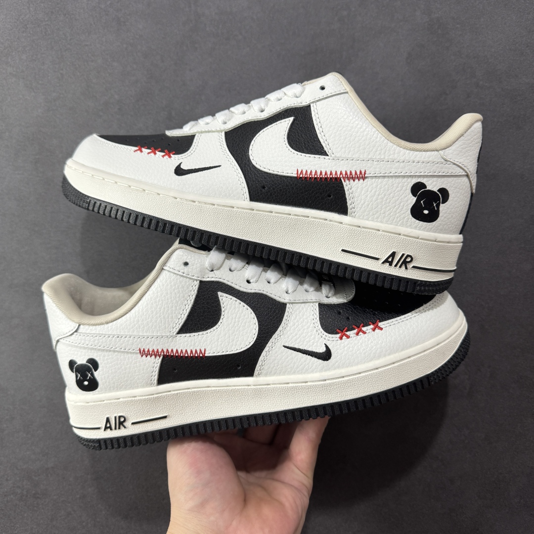  
【定制版】Nike Air Force 1 '07 Low 暴力熊联名--- 米白插线 高端定制 低