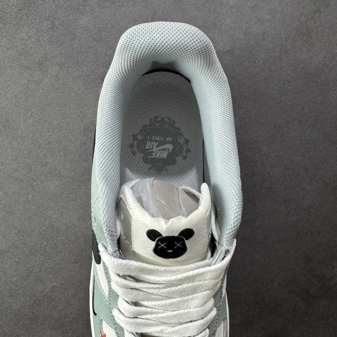  
【定制版】Nike Air Force 1 '07 Low 暴力熊联名--- 米白插线 高端定制 低