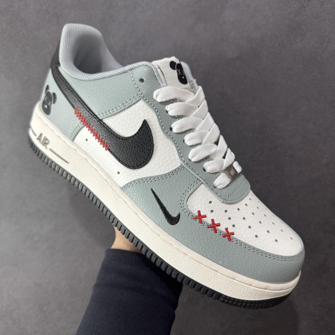  
【定制版】Nike Air Force 1 '07 Low 暴力熊联名--- 米白插线 高端定制 低