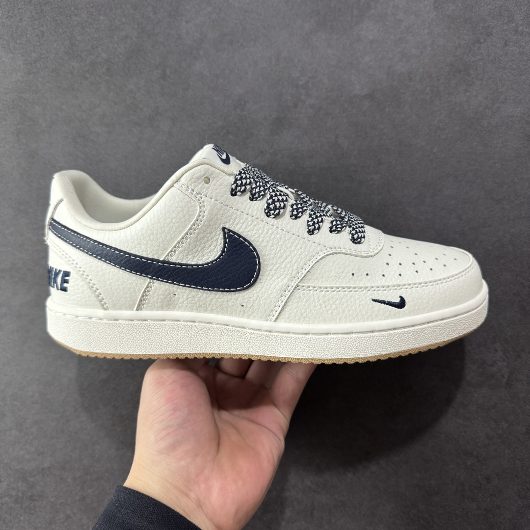  
【定制版】Nike Court Vision 1 LOW 低帮 板鞋  “NIKE联名——蓝勾生胶”