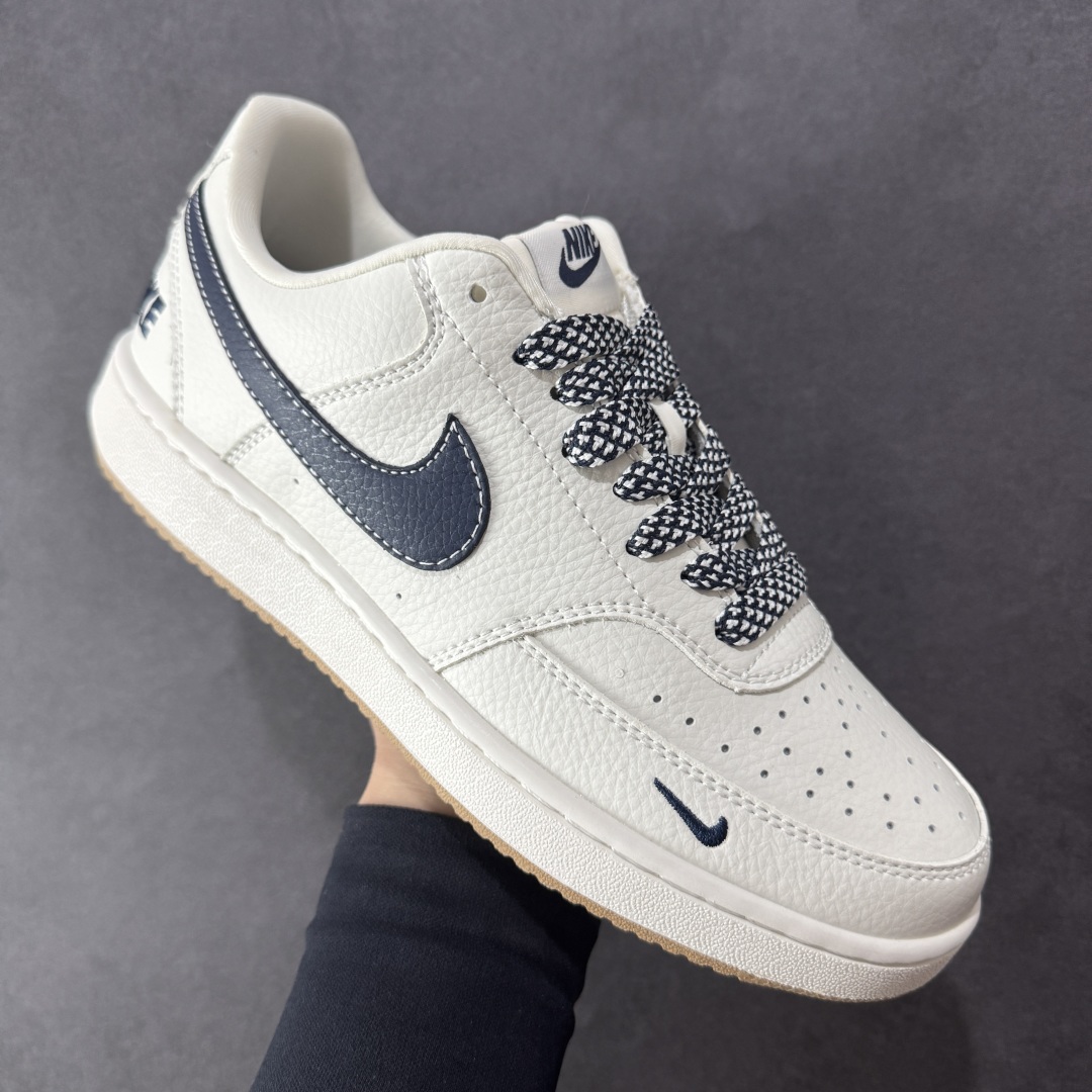  
【定制版】Nike Court Vision 1 LOW 低帮 板鞋  “NIKE联名——蓝勾生胶”