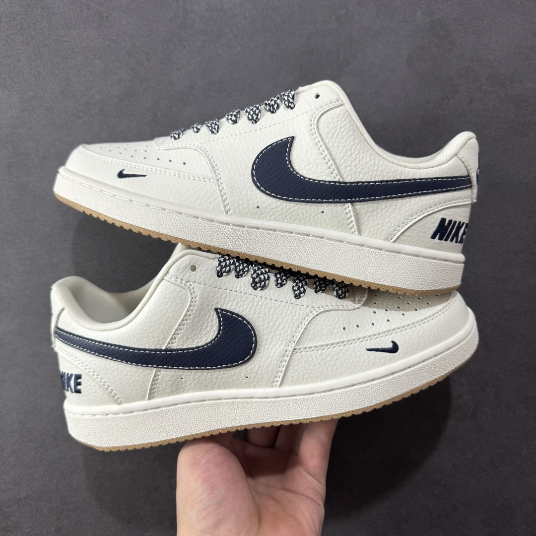  
【定制版】Nike Court Vision 1 LOW 低帮 板鞋  “NIKE联名——蓝勾生胶”