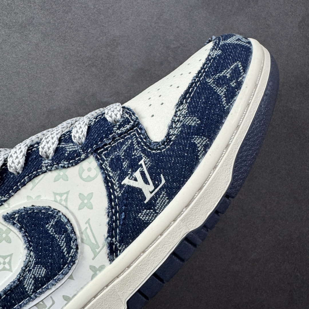  
【定制版】Nike SB Dunk Low LV联名 米蓝布小勾 周年高端定制 低帮休闲板鞋
#定