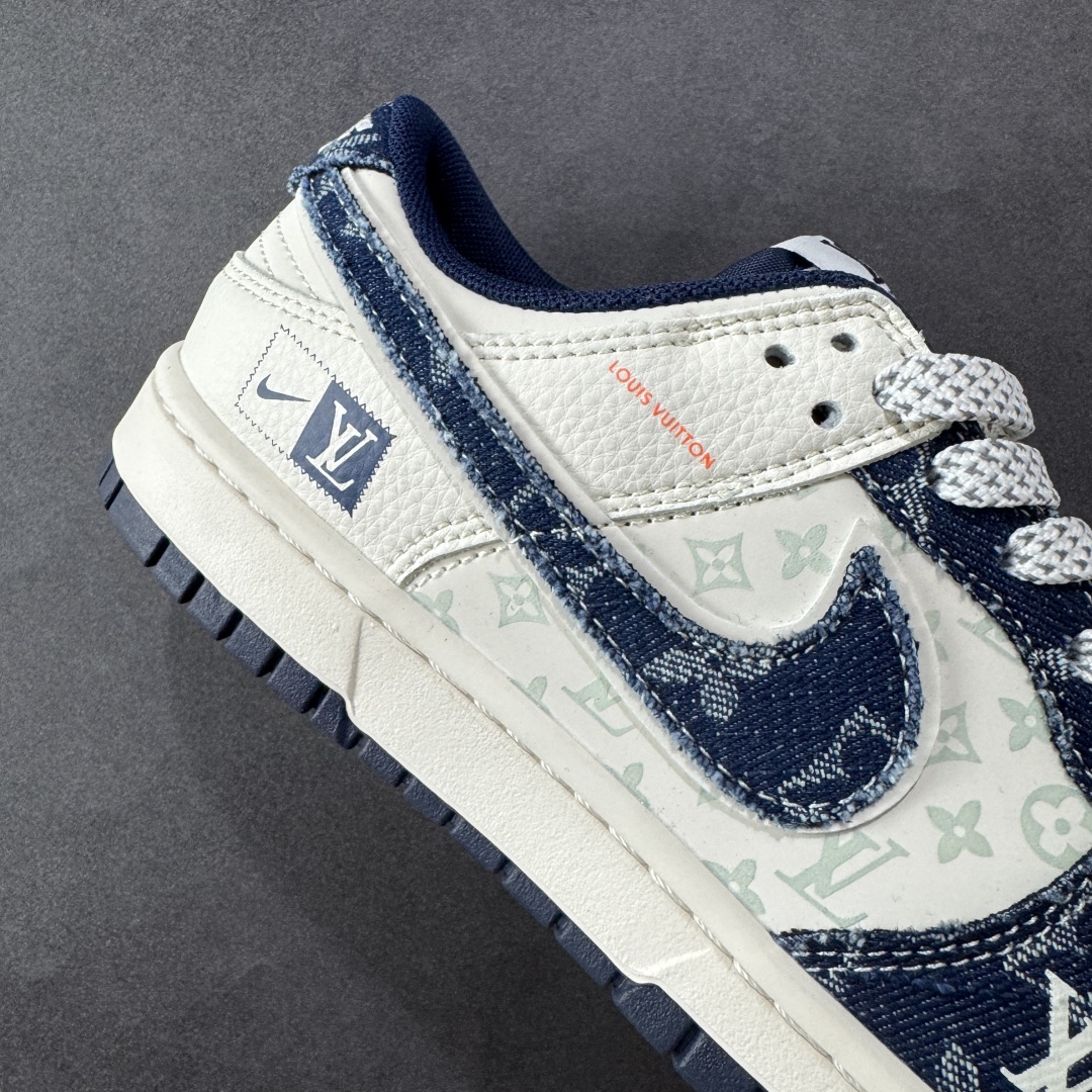  
【定制版】Nike SB Dunk Low LV联名 米蓝布小勾 周年高端定制 低帮休闲板鞋
#定