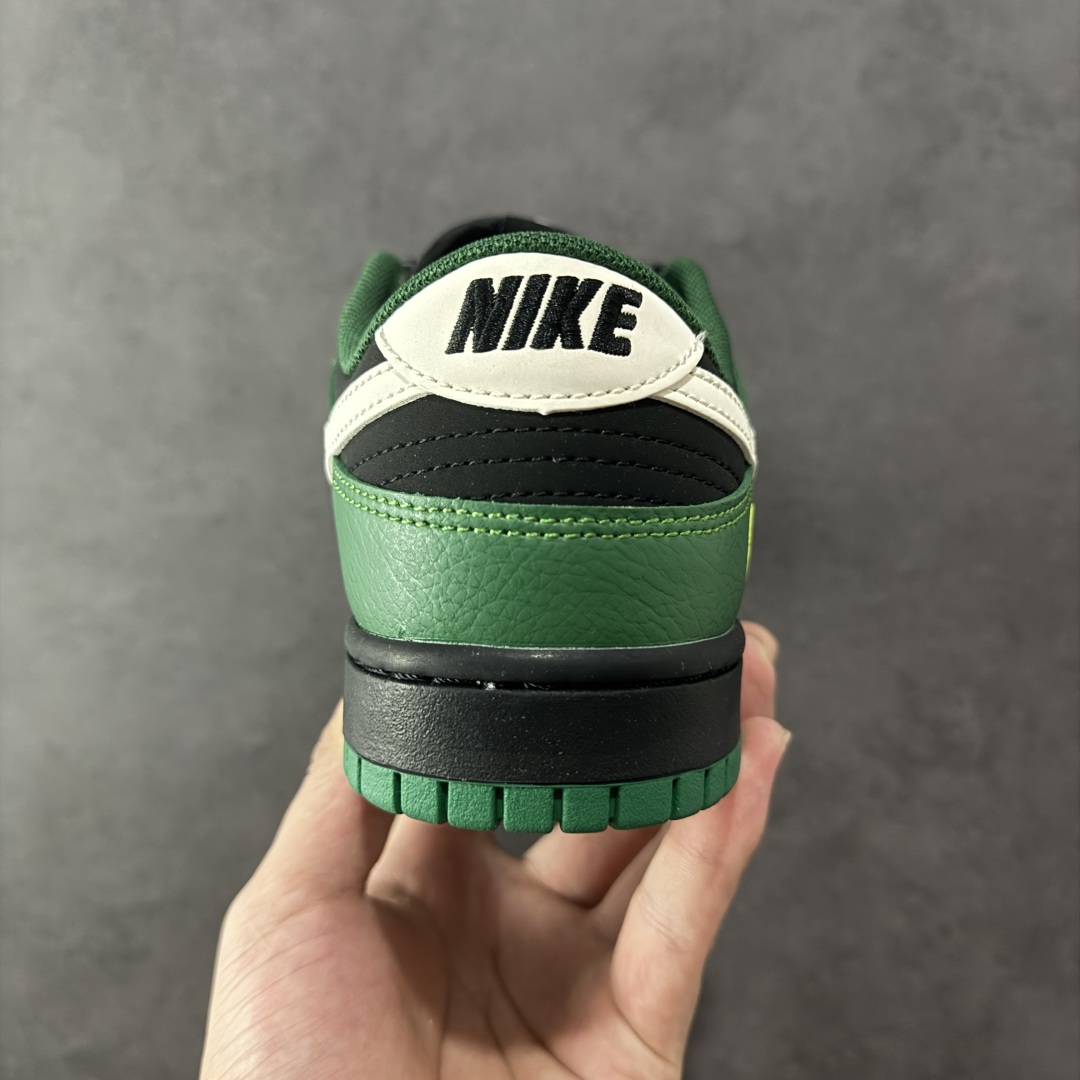  
【定制版】Nike SB Dunk Low “Bape联名——米黑绿双勾” 高端定制 低帮休闲板鞋 