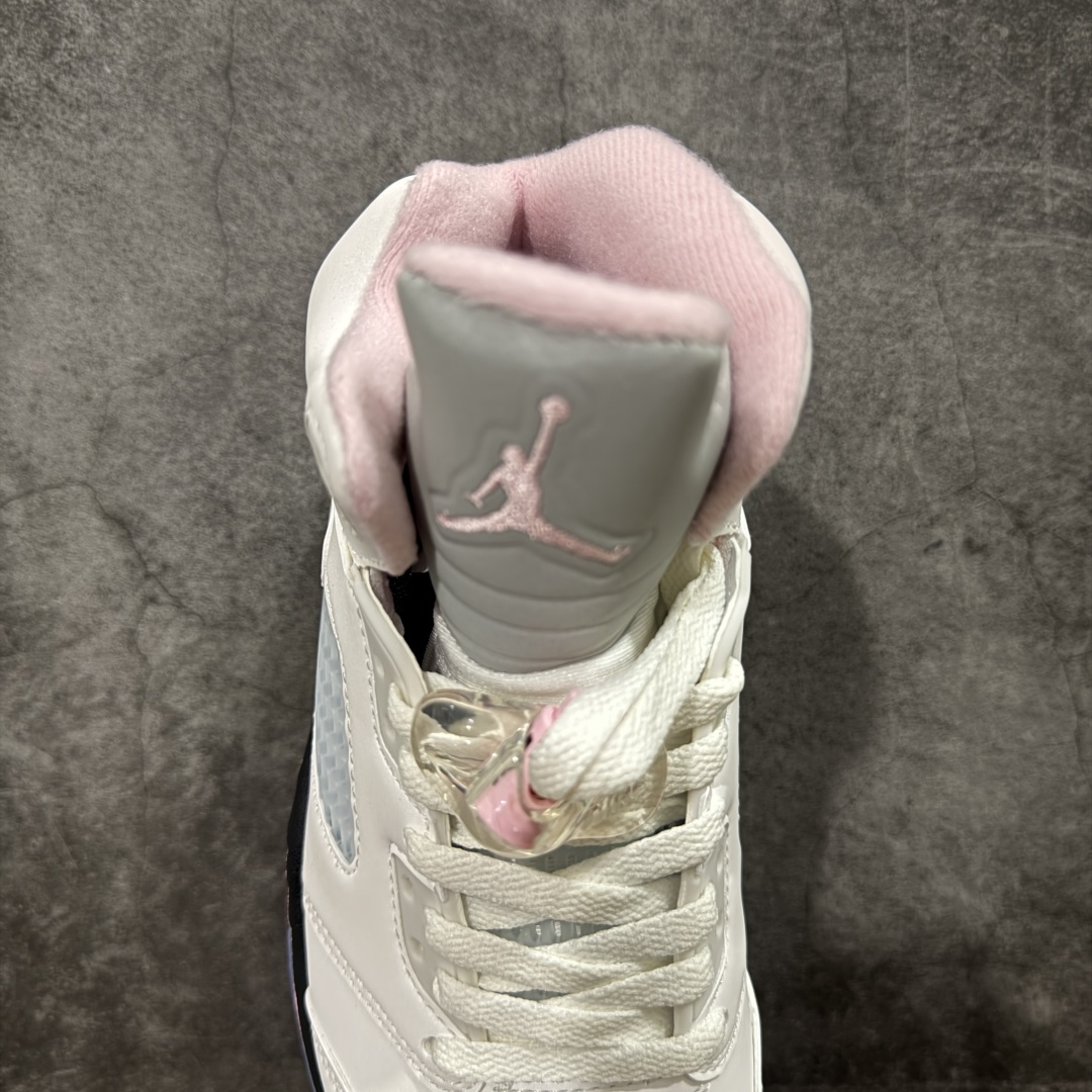  
【纯原】Air Jordan 5  Medium Soft Pink  AJ5乔5 文化篮球鞋白粉 