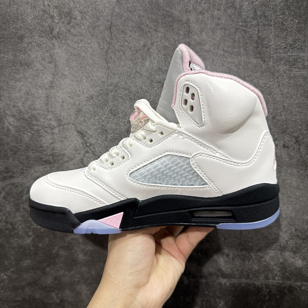  
【纯原】Air Jordan 5  Medium Soft Pink  AJ5乔5 文化篮球鞋白粉 