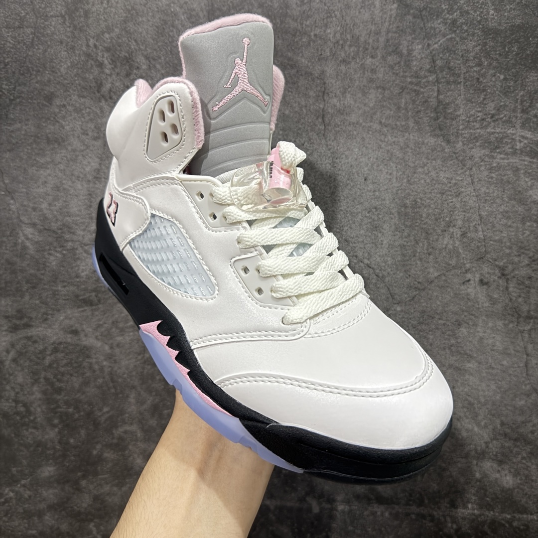  
【纯原】Air Jordan 5  Medium Soft Pink  AJ5乔5 文化篮球鞋白粉 