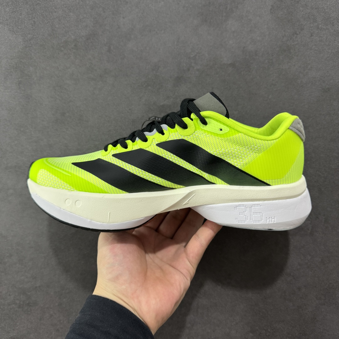 HD真碳组合底Ad Adizero Boston 13 阿迪马拉松系列超轻防滑训练跑步运动鞋 JS4933