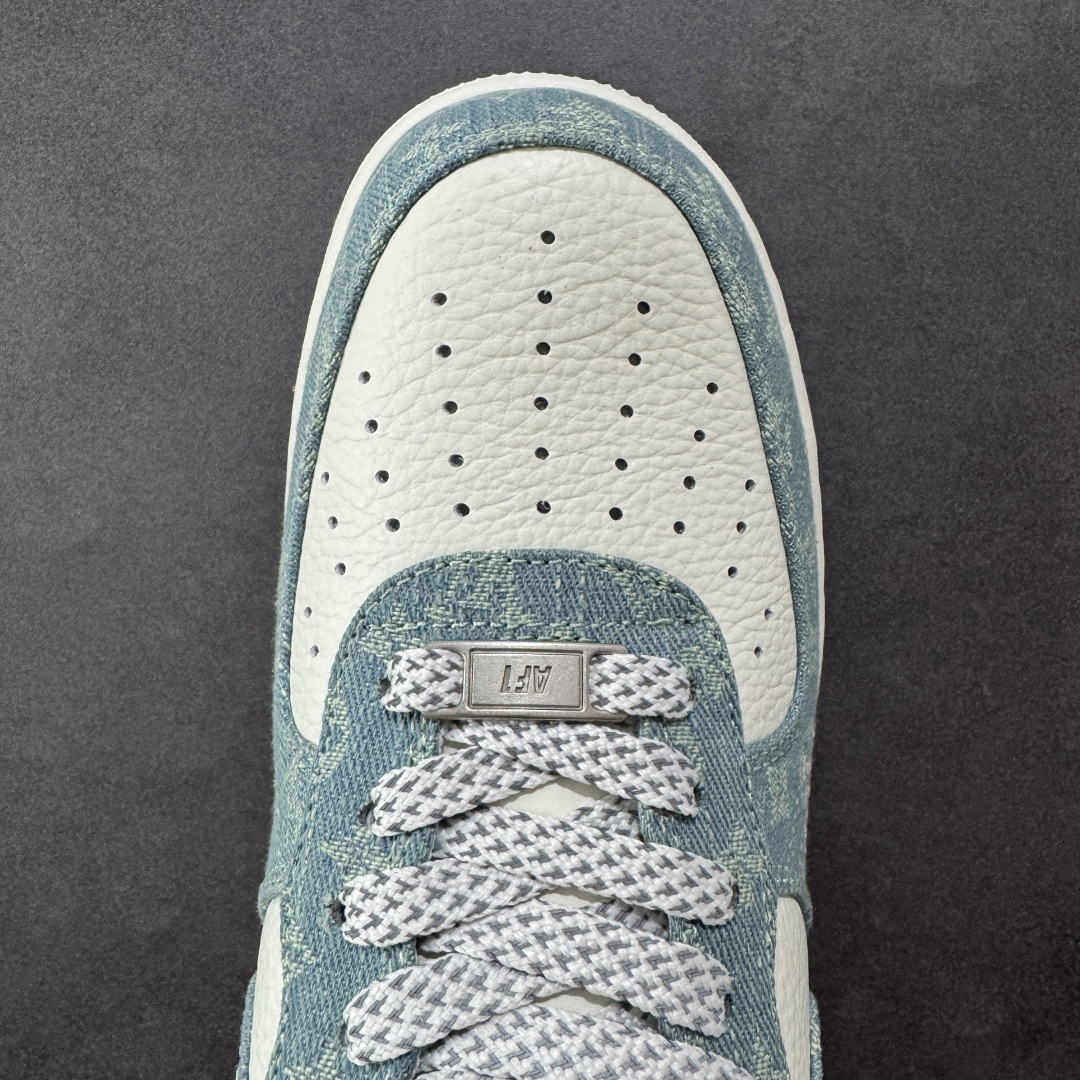 定制版Nike Air Force 1'07 Low LV联名 青色牛仔 空军一号定制休闲板鞋  SC0601-554