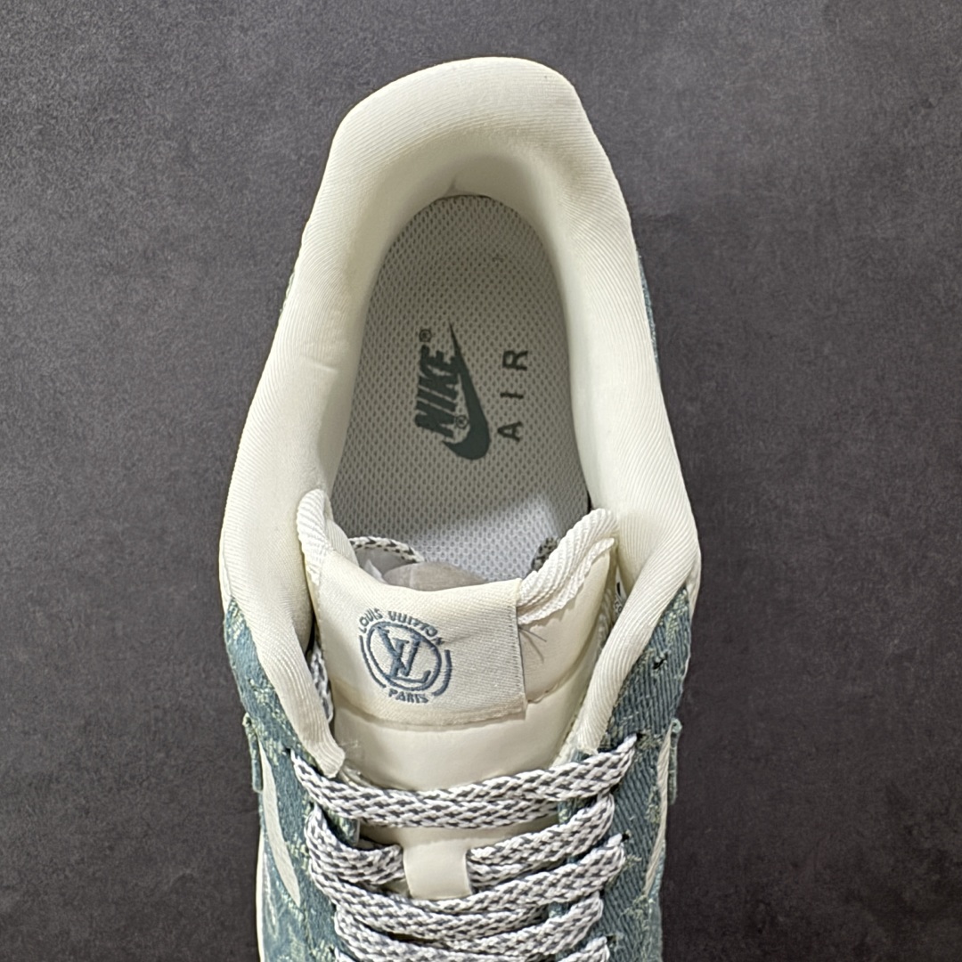 定制版Nike Air Force 1'07 Low LV联名 青色牛仔 空军一号定制休闲板鞋  SC0601-554