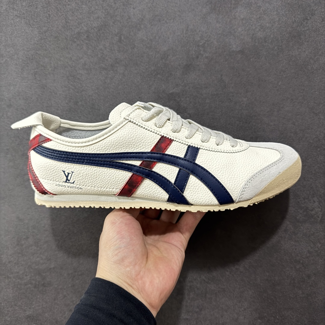 定制版Onitsuka Tiger Mexico 66 Paraty x Louis Vuitton 百搭单品 板鞋  DL408-145