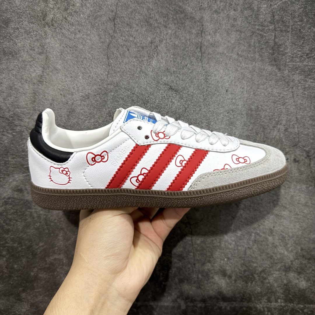 HZ版本AdidOriginal Samba VEFGAN x Hello Kitty系列复古单品复古桑巴板鞋  B75806