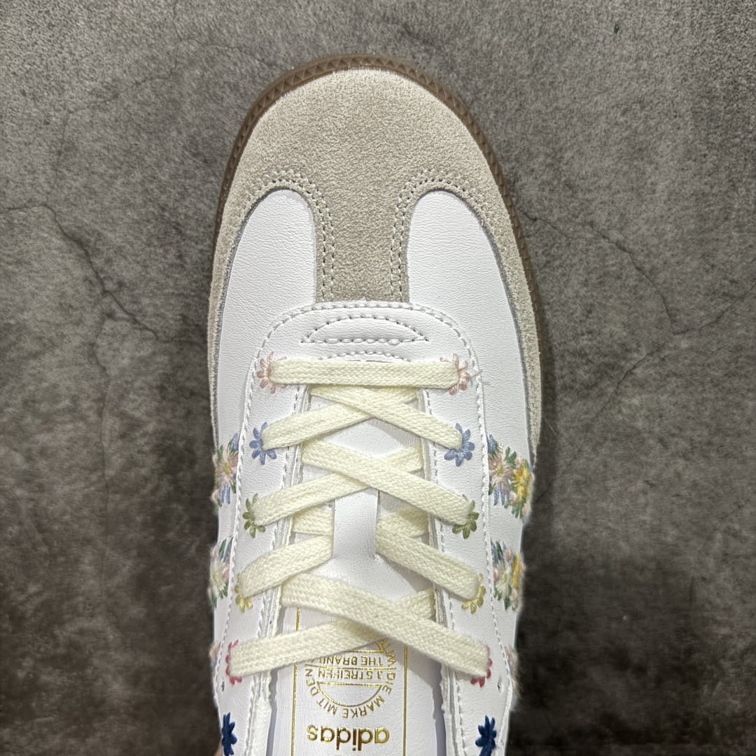 正确版juice x adidoriginals SAMBA OG Flower 花卉 白色  HQ5155