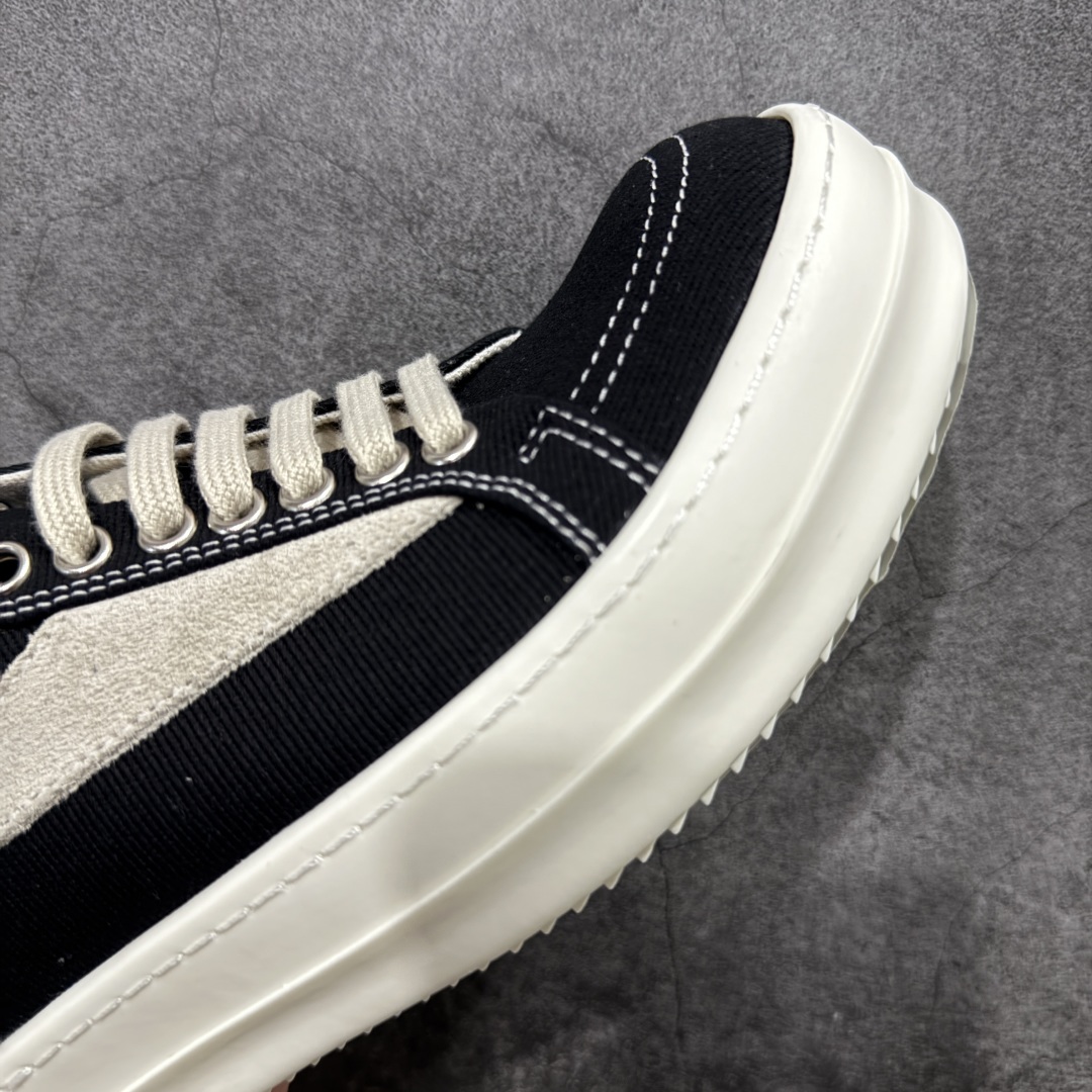 图片[6]-【莞产G版】Rickowens 瑞克 欧文斯 RO低帮高街休闲板鞋 原鞋开发 独家私模大底 定制布料 针车间距都是极致还原 一比一规格礼盒装 重达3斤以上 外加定制欧文斯保护盒 全套包装及配件 高端零售专供品质 区别市场货 纯手工打造 每一只都是独一无二 有手工质感的味道 进口小牛内里 牛皮鞋垫 手工车线 尺码：36 37 38 39 40 41 42 43 44 45 46-选品中心