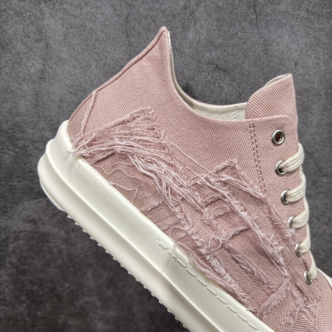 图片[7]-【莞产G版】Rickowens 瑞克 欧文斯 RO低帮高街休闲板鞋 原鞋开发 独家私模大底 定制流苏鞋面布料 针车间距都是极致还原 一比一规格礼盒装 重达3斤以上 外加定制欧文斯保护盒 全套包装及配件 高端零售专供品质 区别市场货 纯手工打造 每一只都是独一无二 有手工质感的味道 进口小牛内里 牛皮鞋垫 手工车线 尺码：36 37 38 39 40 41 42 43 44 45 46-选品中心