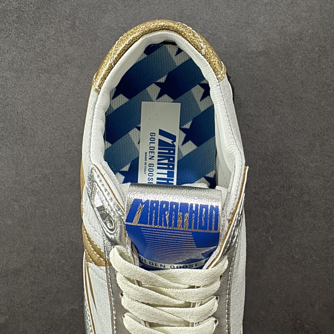 图片[7]-【PZ版本】意大利时装品牌GGDB/Golden Goose Marathon Trimmed sneakers 马拉松系列低帮华夫复古百搭休闲运动慢跑鞋 原装级别 男女鞋配置防尘包装物及配件 原楦原纸版数据开发版型 采用翻毛皮组合复合牛津布鞋面材质 中底嵌入打磨EVA缓震切片 外置防滑耐磨橡胶大底❗ 尺码： 36 37 38 39 40 41 42 43 44 45-选品中心