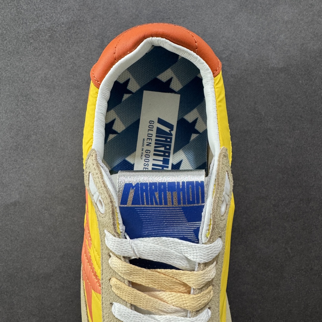 图片[7]-【PZ版本】意大利时装品牌GGDB/Golden Goose Marathon Trimmed sneakers 马拉松系列低帮华夫复古百搭休闲运动慢跑鞋 原装级别 男女鞋配置防尘包装物及配件 原楦原纸版数据开发版型 采用翻毛皮组合复合牛津布鞋面材质 中底嵌入打磨EVA缓震切片 外置防滑耐磨橡胶大底❗ 尺码： 36 37 38 39 40 41 42 43 44 45-选品中心