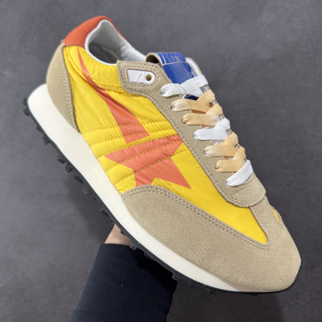图片[3]-【PZ版本】意大利时装品牌GGDB/Golden Goose Marathon Trimmed sneakers 马拉松系列低帮华夫复古百搭休闲运动慢跑鞋 原装级别 男女鞋配置防尘包装物及配件 原楦原纸版数据开发版型 采用翻毛皮组合复合牛津布鞋面材质 中底嵌入打磨EVA缓震切片 外置防滑耐磨橡胶大底❗ 尺码： 36 37 38 39 40 41 42 43 44 45-选品中心