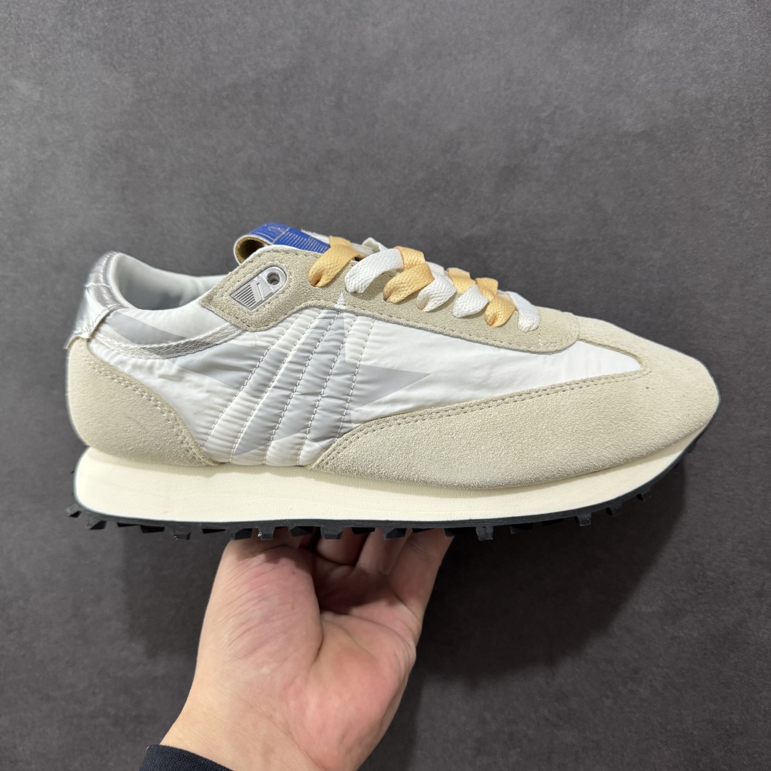【PZ版本】意大利时装品牌GGDB/Golden Goose Marathon Trimmed sneakers 马拉松系列低帮华夫复古百搭休闲运动慢跑鞋 原装级别 男女鞋配置防尘包装物及配件 原楦原纸版数据开发版型 采用翻毛皮组合复合牛津布鞋面材质 中底嵌入打磨EVA缓震切片 外置防滑耐磨橡胶大底❗ 尺码: 36 37 38 39 40 41 42 43 44 45-选品中心