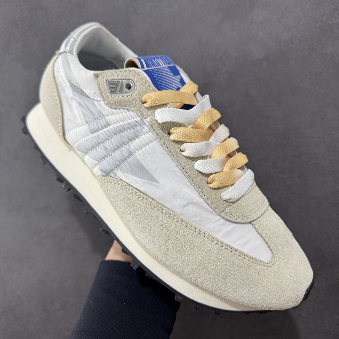图片[3]-【PZ版本】意大利时装品牌GGDB/Golden Goose Marathon Trimmed sneakers 马拉松系列低帮华夫复古百搭休闲运动慢跑鞋 原装级别 男女鞋配置防尘包装物及配件 原楦原纸版数据开发版型 采用翻毛皮组合复合牛津布鞋面材质 中底嵌入打磨EVA缓震切片 外置防滑耐磨橡胶大底❗ 尺码： 36 37 38 39 40 41 42 43 44 45-选品中心