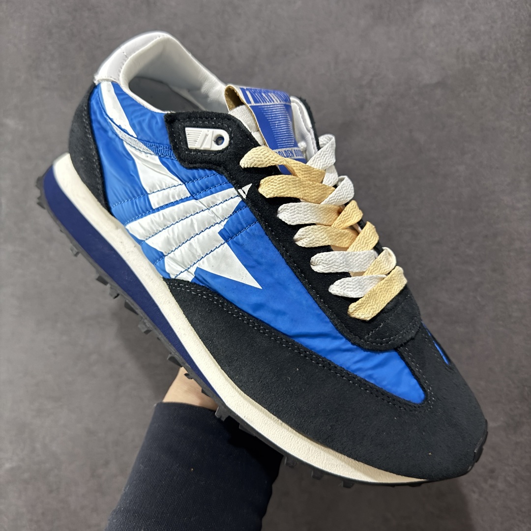 图片[3]-【PZ版本】意大利时装品牌GGDB/Golden Goose Marathon Trimmed sneakers 马拉松系列低帮华夫复古百搭休闲运动慢跑鞋 原装级别 男女鞋配置防尘包装物及配件 原楦原纸版数据开发版型 采用翻毛皮组合复合牛津布鞋面材质 中底嵌入打磨EVA缓震切片 外置防滑耐磨橡胶大底❗ 尺码： 36 37 38 39 40 41 42 43 44 45-选品中心