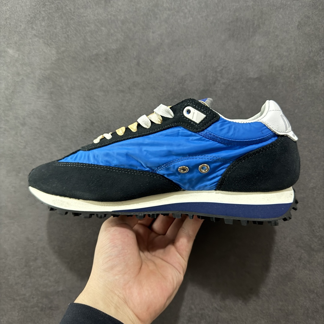 图片[2]-【PZ版本】意大利时装品牌GGDB/Golden Goose Marathon Trimmed sneakers 马拉松系列低帮华夫复古百搭休闲运动慢跑鞋 原装级别 男女鞋配置防尘包装物及配件 原楦原纸版数据开发版型 采用翻毛皮组合复合牛津布鞋面材质 中底嵌入打磨EVA缓震切片 外置防滑耐磨橡胶大底❗ 尺码： 36 37 38 39 40 41 42 43 44 45-选品中心
