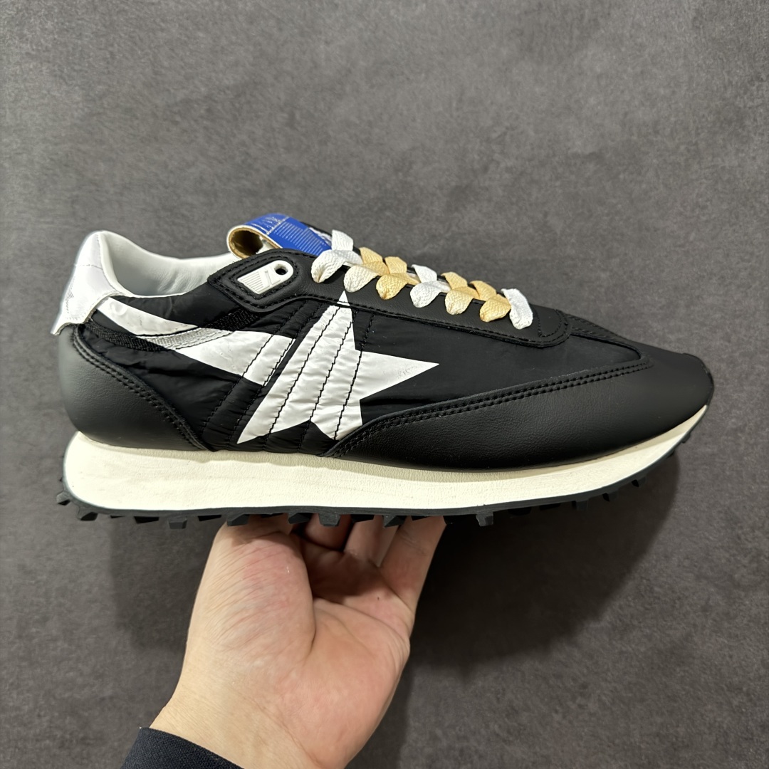 【PZ版本】意大利时装品牌GGDB/Golden Goose Marathon Trimmed sneakers 马拉松系列低帮华夫复古百搭休闲运动慢跑鞋 原装级别 男女鞋配置防尘包装物及配件 原楦原纸版数据开发版型 采用翻毛皮组合复合牛津布鞋面材质 中底嵌入打磨EVA缓震切片 外置防滑耐磨橡胶大底❗ 尺码: 36 37 38 39 40 41 42 43 44 45-选品中心