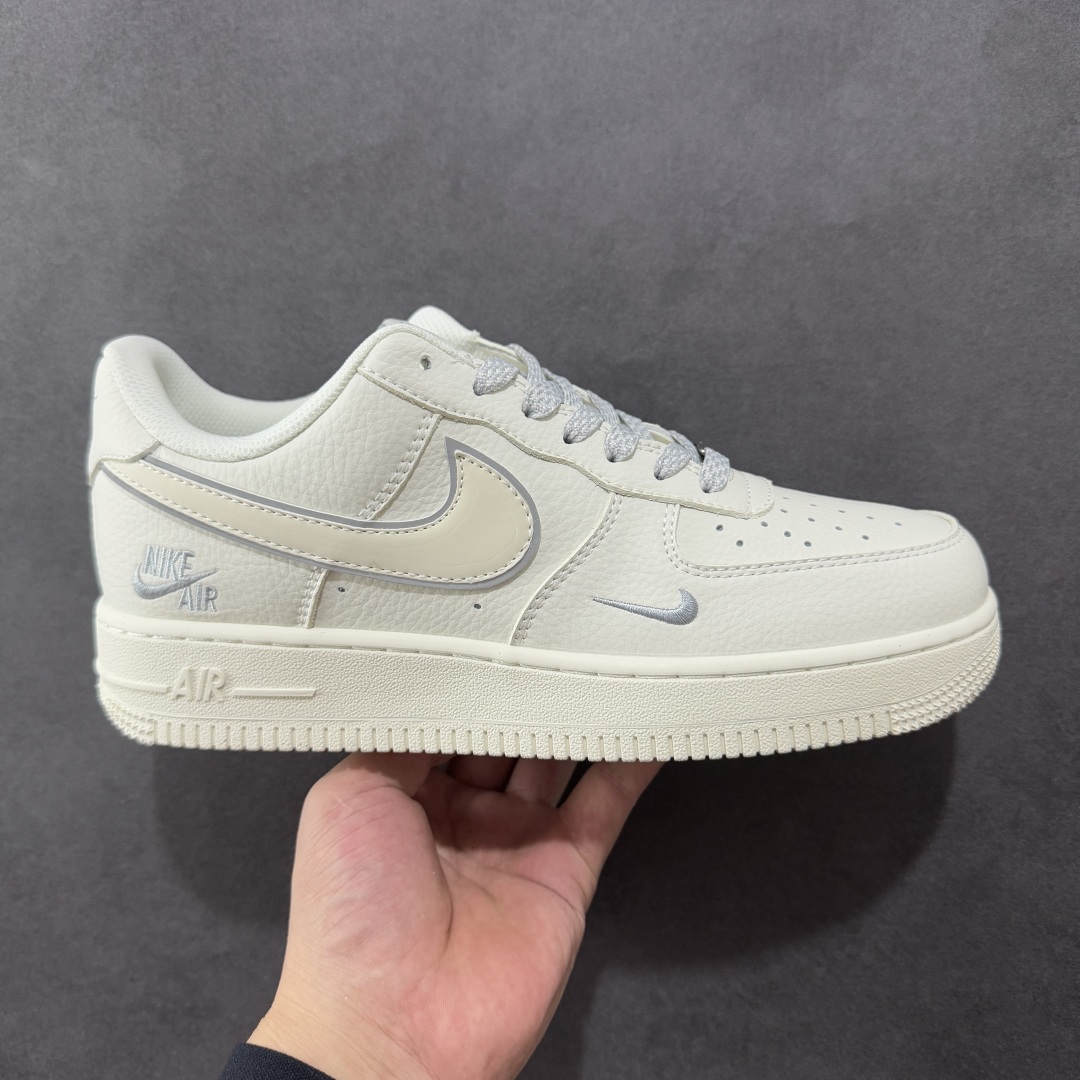 定制版NIke Air Force 1 ’07 Low “NIKE联名——米灰边”空军一号 低帮 运动鞋 休闲鞋  CS5288-033