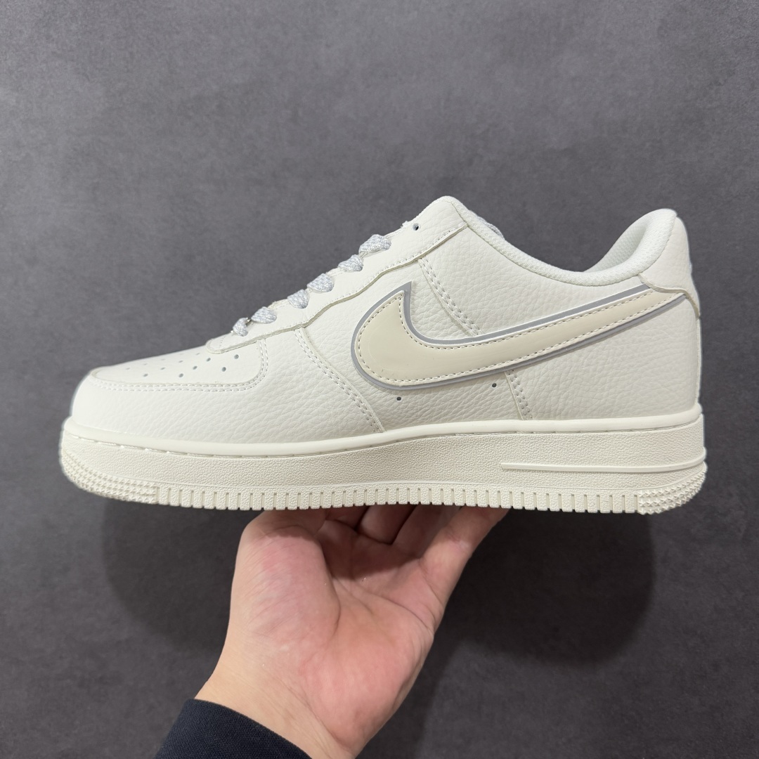 定制版NIke Air Force 1 '07 Low “NIKE联名——米灰边”空军一号 低帮 运动鞋 休闲鞋  CS5288-033