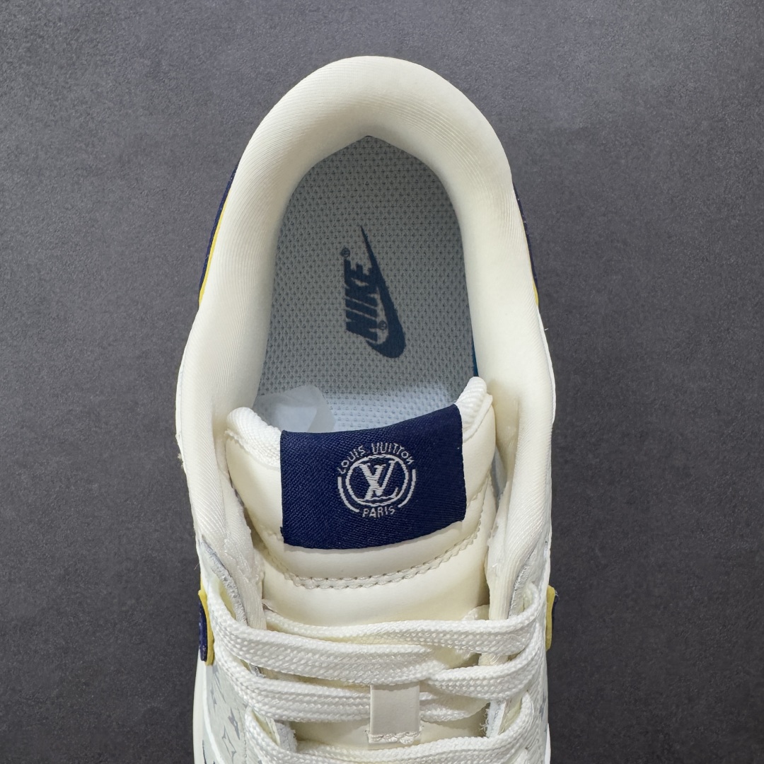 定制版Nike SB Dunk Low 三方联名 白蓝金 高端定制 低帮休闲板鞋  SC0601-457