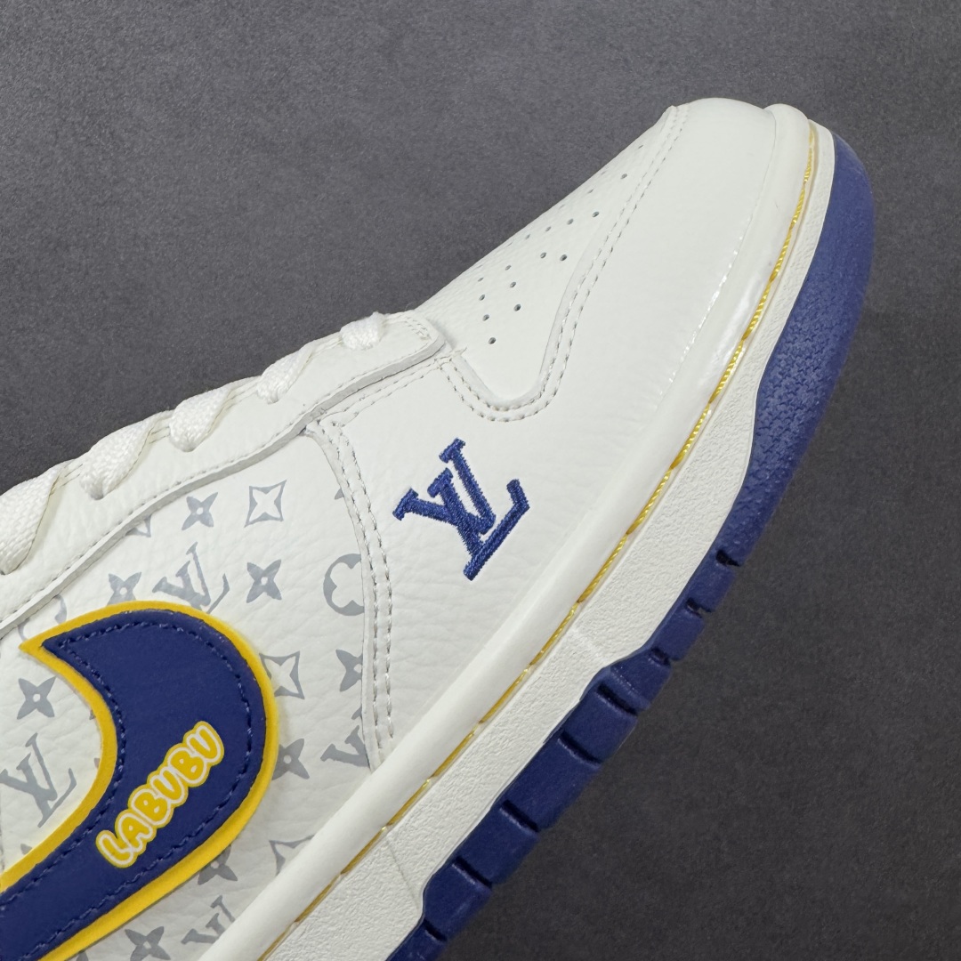 定制版Nike SB Dunk Low 三方联名 白蓝金 高端定制 低帮休闲板鞋  SC0601-457