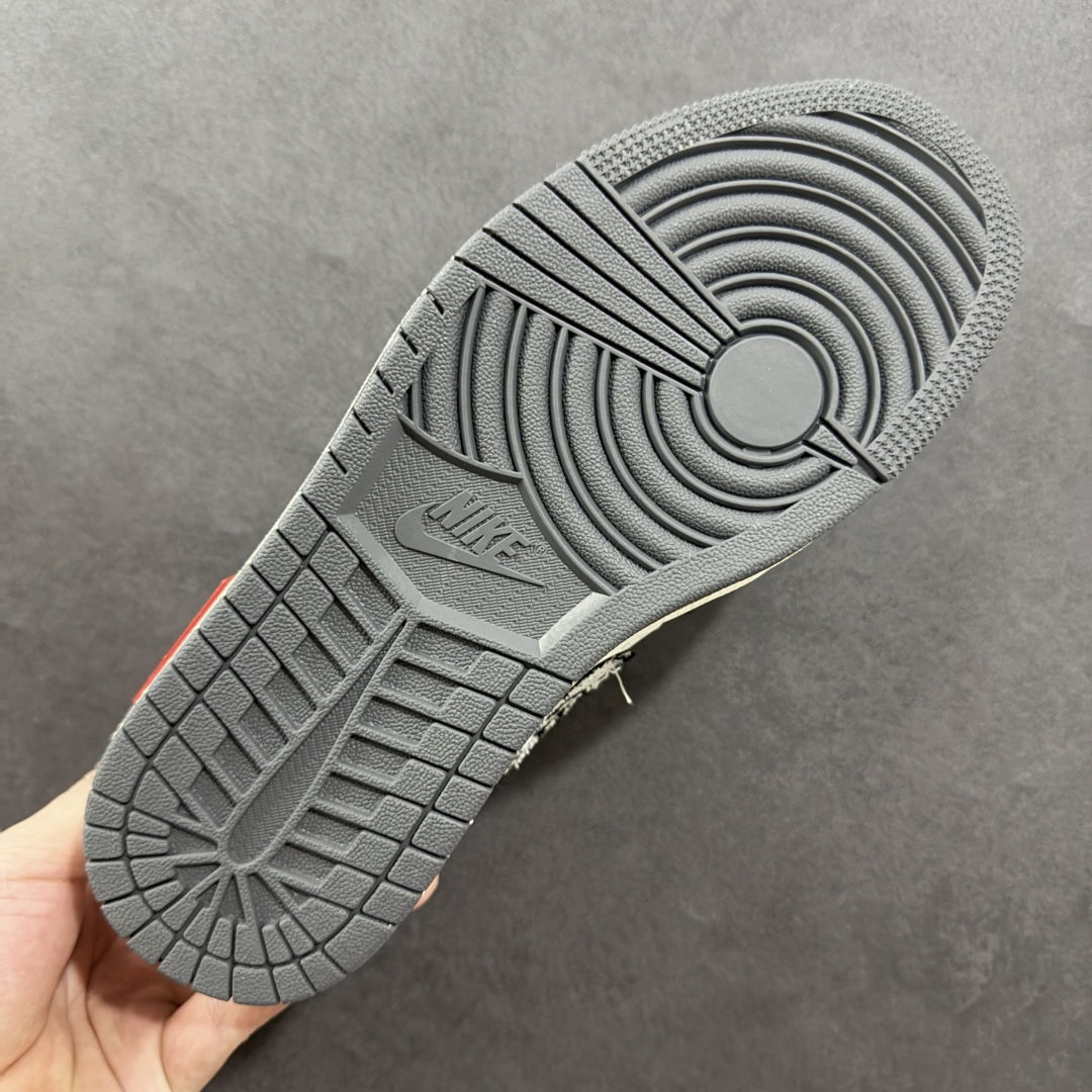 定制版Air Jordan 1 Low AJ1 乔1 LV联名 灰花布抽绳 高端定制 低帮复古篮球鞋  YX5066-372