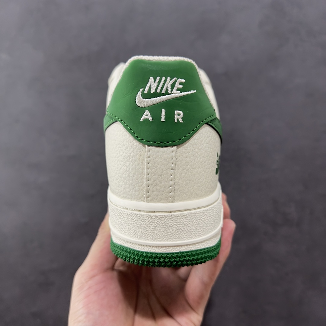 定制版Nike Air Force 1'07 Low 斯图西联名 米绿反光 空军一号低帮休闲板鞋 HJ3318-001