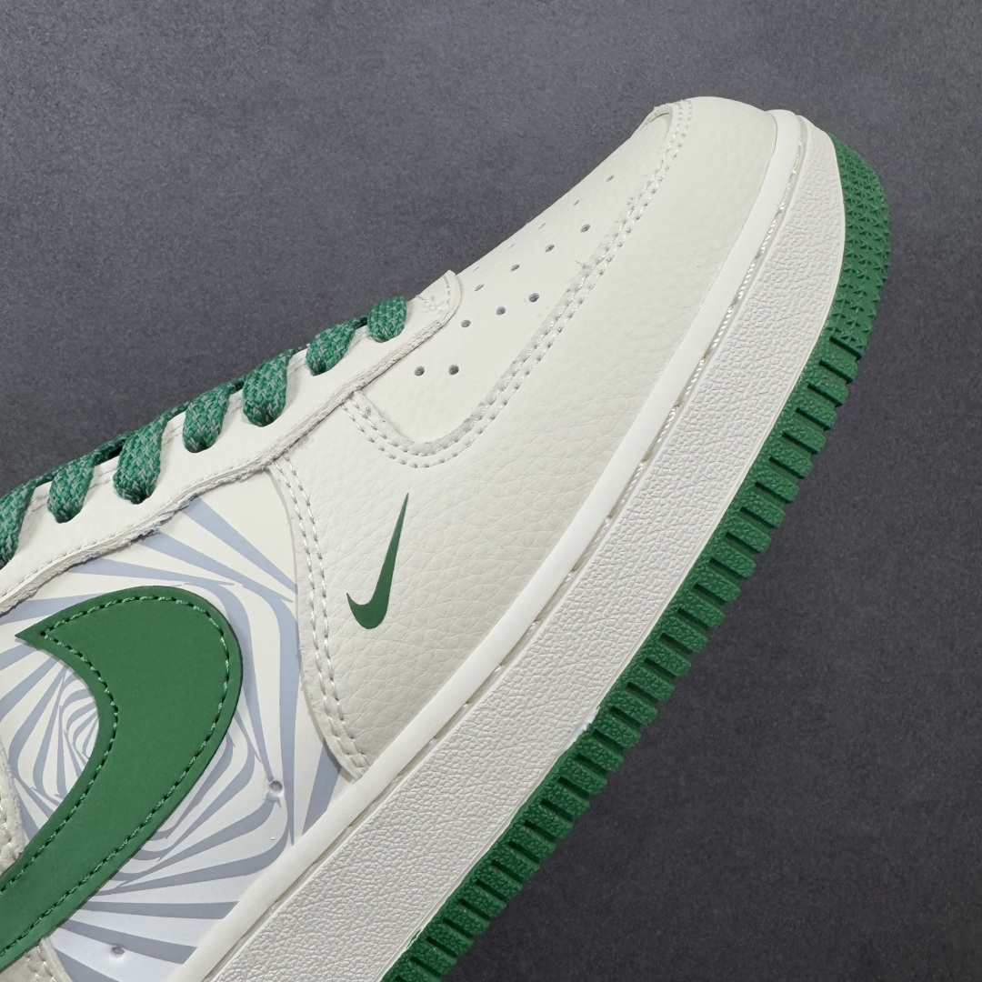 定制版Nike Air Force 1'07 Low 斯图西联名 米绿反光 空军一号低帮休闲板鞋 HJ3318-001