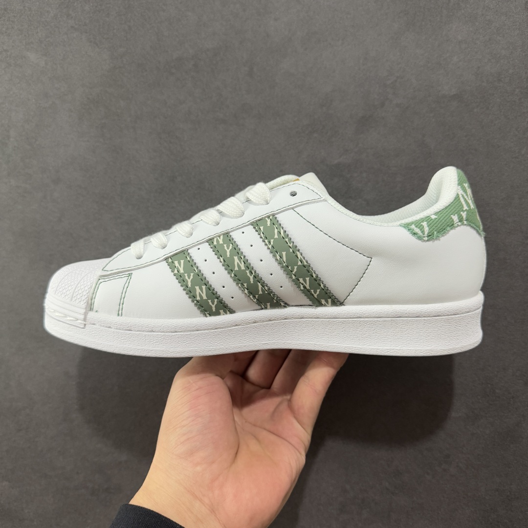 定制版AD Originals Superstar x MLB 白绿  BZ2535