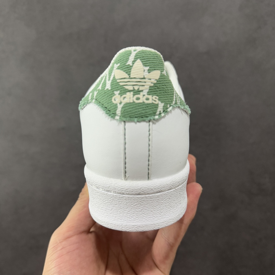 定制版AD Originals Superstar x MLB 白绿  BZ2535