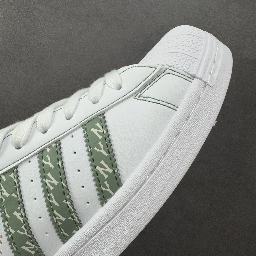 定制版AD Originals Superstar x MLB 白绿  BZ2535