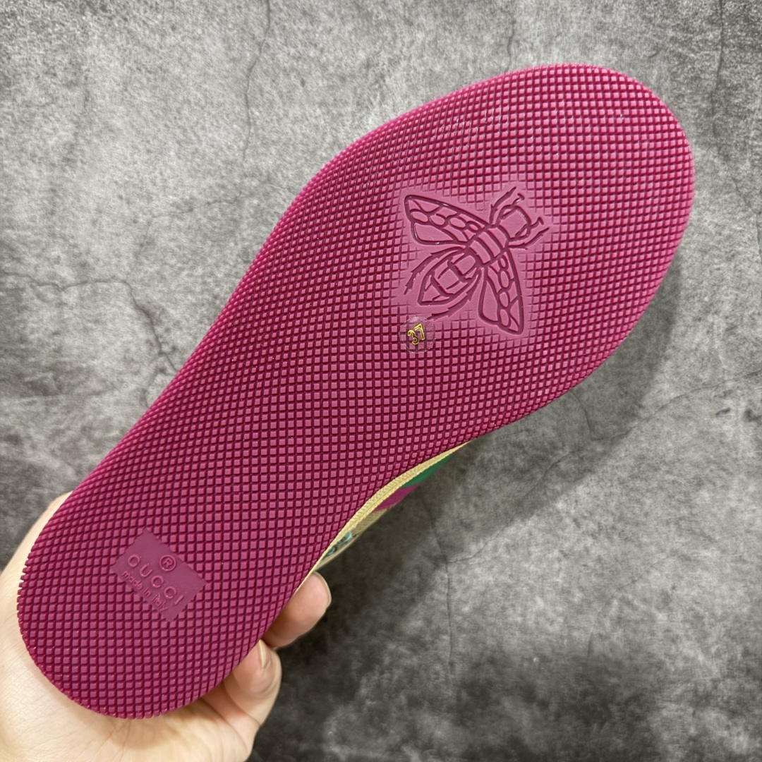 图片[9]-【专柜版/海淘代购版】Gucci做旧小脏鞋 ZP开发 原版开模 金属双G水晶圆柱形标 Gucci原版纹织带 真正水洗布标 鞋面擦色牛皮拼接经典双G布面料，皮面切口全油边封口工艺，原版毛巾布里细腻柔软更舒适透气，垫脚乳胶注塑一体，私模钢印，双色原版TPU大底(下层宽，上层窄) 配进口原版四边封干燥剂、原版18股鞋带，绿色盒子，与专柜配套包装一致 尺码：35-40-选品中心