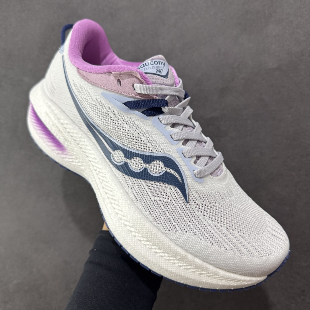  
【GX纯原】Saucony Triumph 21 索康尼 胜利21系列 低帮 系带减震耐磨透气低邦马