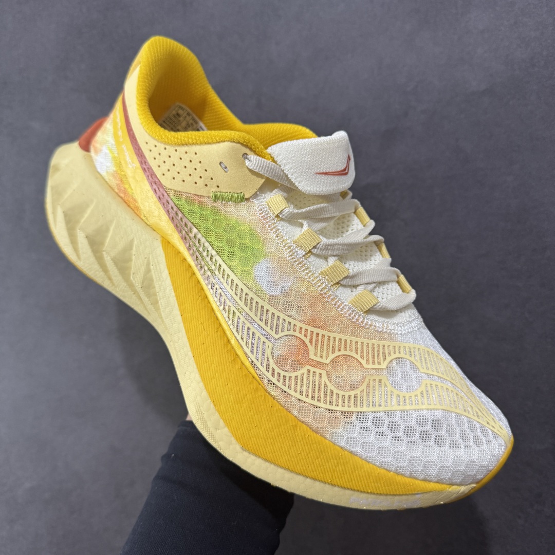 图片[3]-【LX纯原版】SAUCONY索康尼 ENDORPHIN PRO4 啡鹏系列 男女低帮缓震跑步鞋 注意区分市场公司级 品质细节有明显区别 索康尼推出的跑鞋是一款外观激进但脚感舒适的跑鞋 采用了全新的中底设计和鞋面工程 保留了软弹脚感和稳定支撑 适合进阶跑者和喜欢软弹脚感的跑者选择 尺码：36-46带半码-选品中心