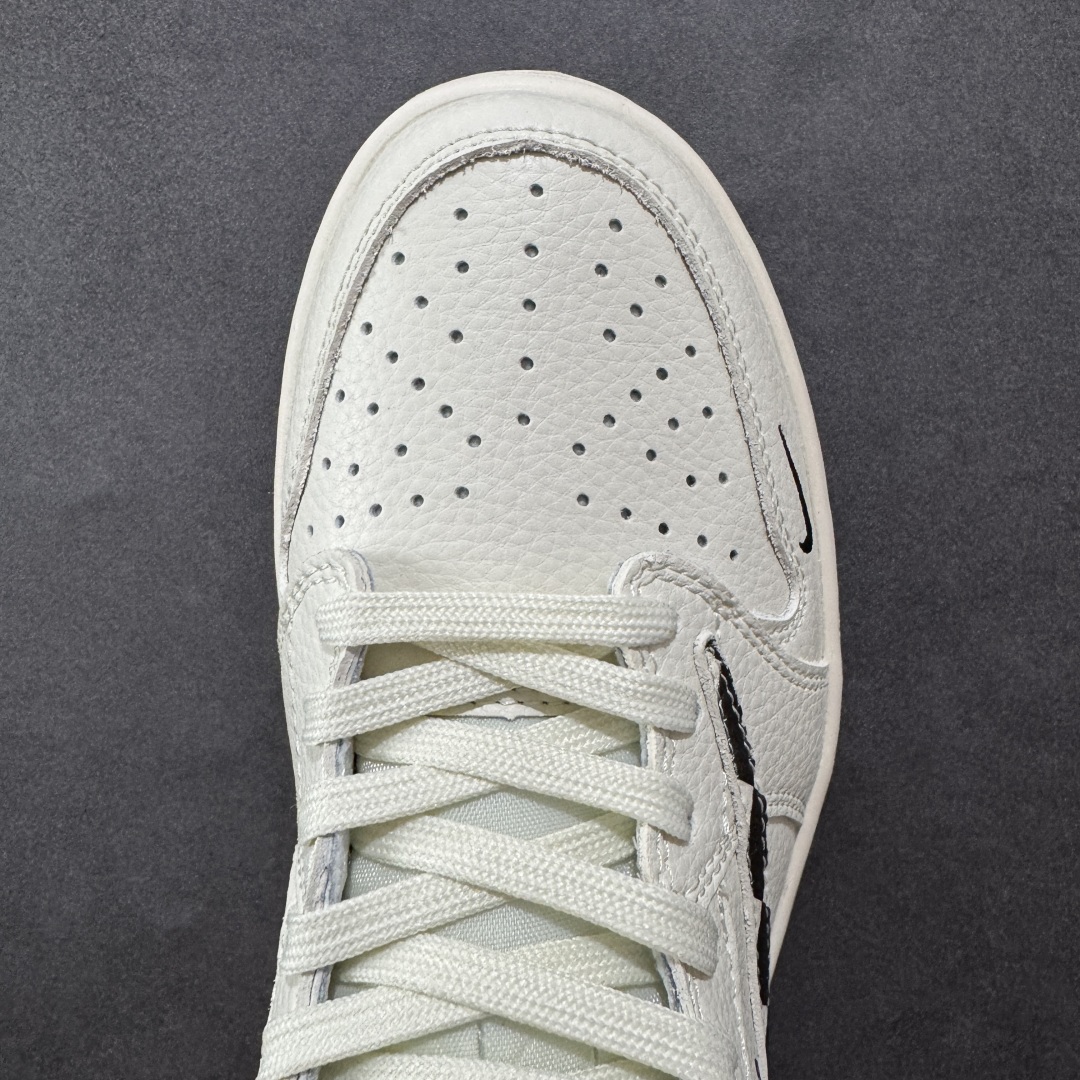  
【定制版】Travis Scott x Jordan 1 Low LV联名-白黑两小勾 倒勾低帮休闲
