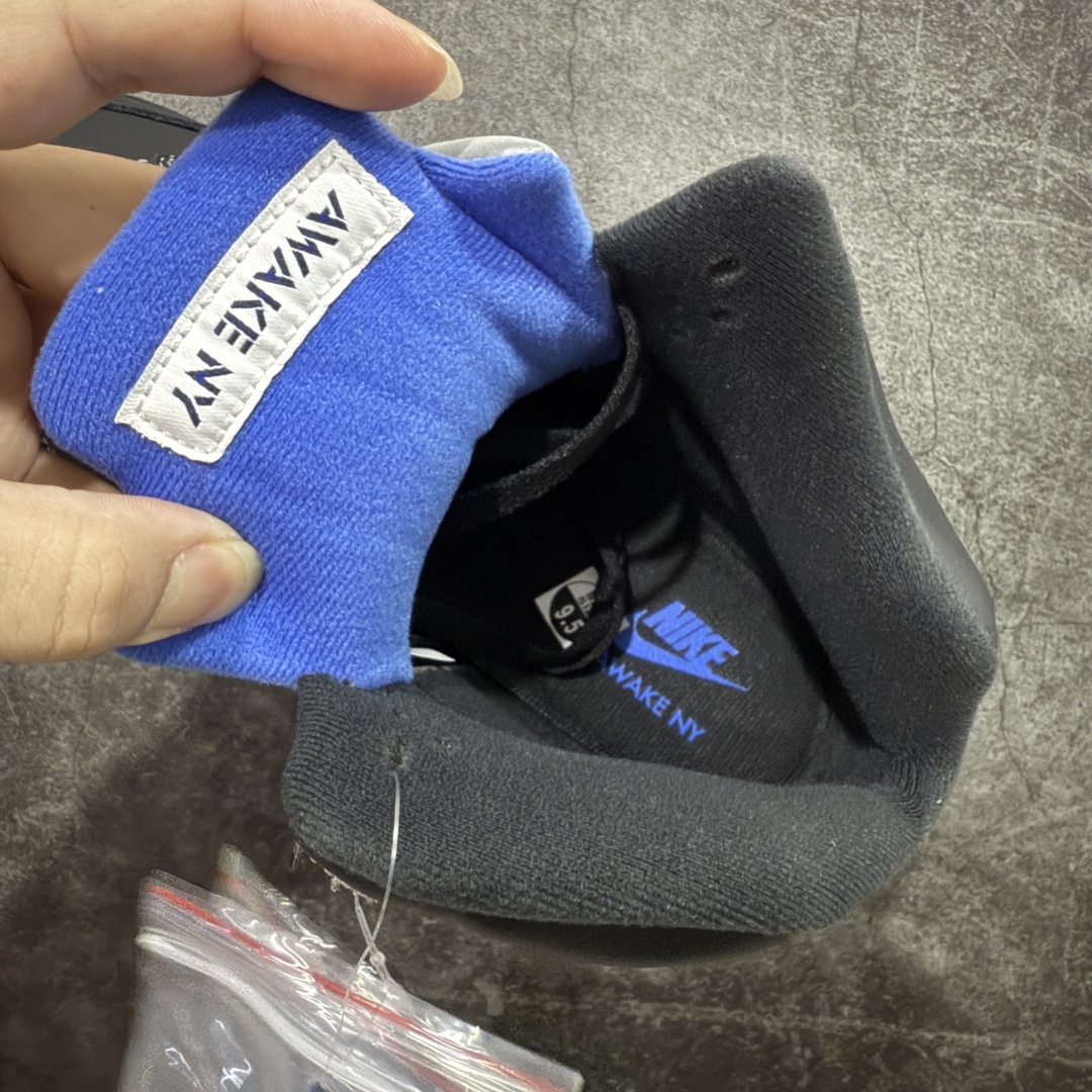 图片[6]-【OG纯原】Awake NY x Air Jordan AJ5 联名黑蓝 DV4982-004 SZ原厂全套原楦原纸板磨具开发 原厂皮料加持 原厂港宝加持定型后跟R度完美 同源原厂电绣 飞人针数密度立体效果一致 原厂拉帮手法 原厂配置纸衬高频鞋盒 原厂指令配双鞋带 原厂TPU网格鞋带扣 超高鞋面清洁度 最高QC检验标准 控制溢胶瑕疵 到手可放心比对发售原鞋 上脚百分百充正驾驭 尺码：40 40.5 41 42 42.5 43 44 44.5 45 46 47.5-选品中心