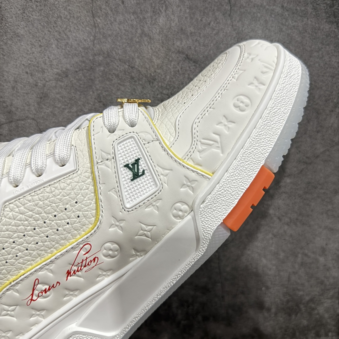 520 广东纯原版本LV Louis Vuitton Trainer 限定联名 低帮休闲板鞋 白黄蓝-Chinese  UA Cheap High Quatity Brand  Clothes Bags handbags Sneakers wholesale wholesaler seller from China Factory suppliers Fashion Clothing  Shoes best Quality Beautiful Price  520 广东纯原版本LV Louis Vuitton Trainer 限定联名 低帮休闲板鞋 白黄蓝
