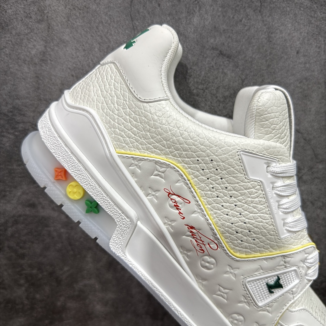 520 广东纯原版本LV Louis Vuitton Trainer 限定联名 低帮休闲板鞋 白黄蓝-Chinese  UA Cheap High Quatity Brand  Clothes Bags handbags Sneakers wholesale wholesaler seller from China Factory suppliers Fashion Clothing  Shoes best Quality Beautiful Price  520 广东纯原版本LV Louis Vuitton Trainer 限定联名 低帮休闲板鞋 白黄蓝