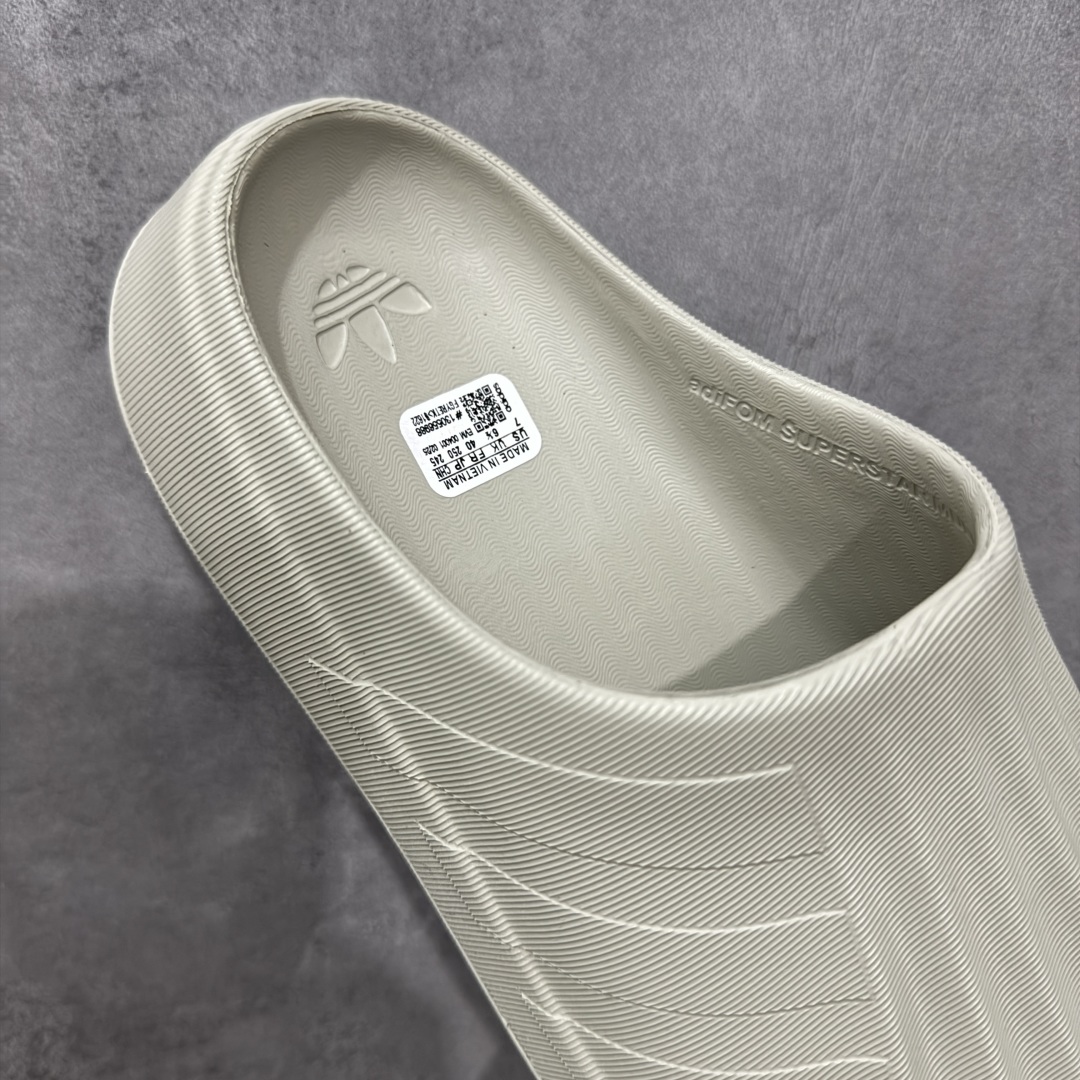 图片[7]-【w1版本】adidas originals adiFOM SUPERSTAR MULE 舒适 防滑包头拖鞋 男女同款 灰绿 IE0757 得物小红书网红达人明星同款 今夏爆款  尺码：36 37 38 39 40 41 42 43 44 45-选品中心