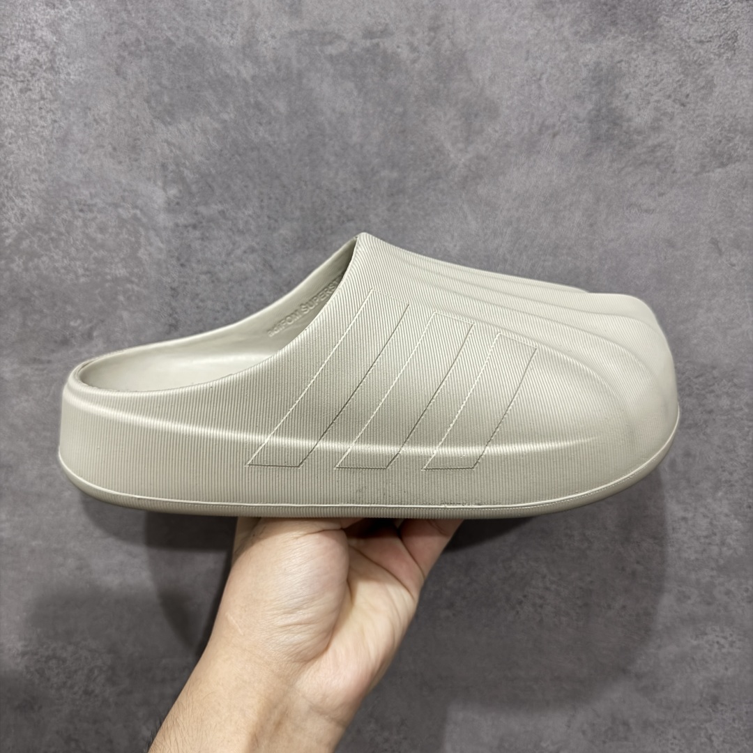 【w1版本】adidas originals adiFOM SUPERSTAR MULE 舒适 防滑包头拖鞋 男女同款 灰绿 IE0757 得物小红书网红达人明星同款 今夏爆款  尺码:36 37 38 39 40 41 42 43 44 45-选品中心