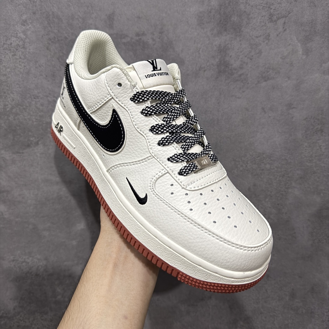 图片[3]-【定制版】NIke Air Force 1 \’07 Low “LV联名——米黑勾生胶”空军一号 低帮 运动鞋 休闲鞋 折边针车 工艺难度大 原楦头原纸板 原装鞋盒 定制五金配件 内置全掌气垫 原厂鞋底 货号：CS5288-020 尺码：36 36.5 37.5 38 38.5 39 40 40.5 41 42 42.5 43 44 44.5 45 编码：HXSB320330-选品中心