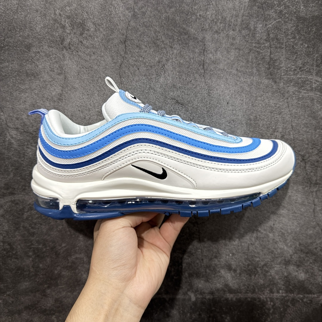 【纯原版】NK Air Max 97 OG 复古运动跑步鞋 白蓝 FN6957-100 原装批次子弹 拆解原鞋开发 打造全市场最强版本子弹 这里只对比原鞋原厂TPU反光材料 市场首家原模原气垫 拒绝套用公底原档案Swoosh电绣 卡色匹配原版 尺码:36 36.5 37.5 38 38.5 39 40 40.5 41 42 42.5 43 44 44.5 45-选品中心